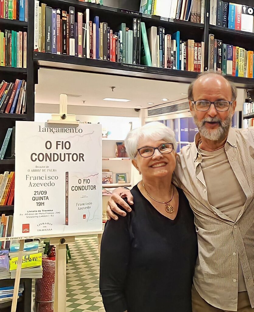 Com minha mulher, Edvane Cabral